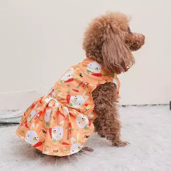 Новая весенне-летняя тонкая дышащая юбка для собак, милая юбка принцессы, одежда для домашних животных с кошачьими лапками S