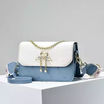 Новая весенне-летняя универсальная модная сумка через плечо, маленькая квадратная сумка, модная темпераментная сумка для отправки подруге 21*8*14cm белый