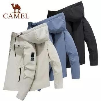 Новая весенне-осенняя брендовая мужская ветрозащитная куртка на молнии, повседневная бейсбольная куртка высокого качества с капюшоном, спортивная куртка на открытом воздухе L