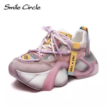 Новая весенняя дышащая сетчатая обувь Collision, повседневная модная женская обувь, увеличивающая рост, ниша