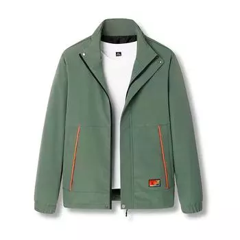 Новая весенняя мужская молодежная модная куртка с модными лацканами, повседневная рабочая куртка M чёрный