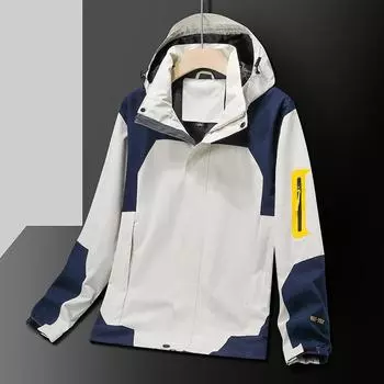 Новая весенняя однослойная куртка для пар для мужчин и женщин, кардиган с капюшоном, съемная куртка в тон, для походов на свежем воздухе M