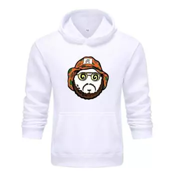 Новая весенняя, осенняя, зимняя дизайнерская одежда с принтом, мужская толстовка с капюшоном в стиле хип-хоп, пуловер большого размера, пуловеры с капюшоном для пар S чёрный