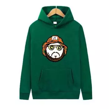 Новая весенняя, осенняя, зимняя дизайнерская одежда с принтом, мужская толстовка с капюшоном в стиле хип-хоп, пуловер большого размера, пуловеры с капюшоном для пар S чёрный