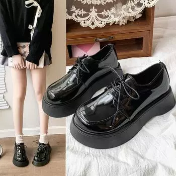 Новая весенняя повседневная женская обувь Лоферы на шнуровке Кожаные балетки Слипоны Женская обувь Mujer Zapatos Chaussure Femme 37
