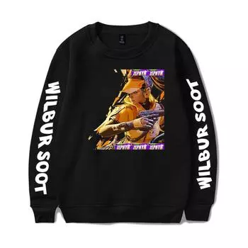 Новая весна осень FragPunk принтованный большой толстовка с капюшоном для женщин и мужчин с круглым вырезом и длинным рукавом повседневный спортивный костюм забавная одежда XS чёрный