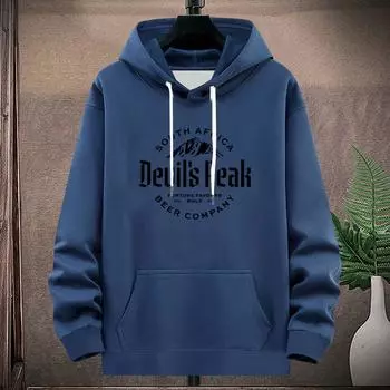 Новая весна осень мужская одежда повседневная с капюшоном пальто с буквенным принтом свободные спортивные толстовки с капюшоном толстовка M белый