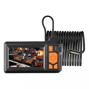 Новая видеокамера с экраном Фото эндоскоп HD камера авторемонт подводная труба обнаружение эндоскоп одиночный снимок 2m no video оранжевый