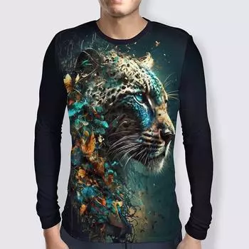 Новая винтажная футболка с 3D-принтом и рисунком животных для мужчин и женщин, осенние повседневные футболки с длинным рукавом, футболки большого размера с круглым вырезом, детская одежда XL
