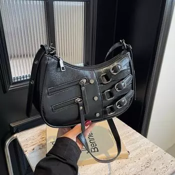 Новая винтажная женская сумка через плечо из искусственной кожи, модные женские сумки-мессенджеры с множеством карманов, брендовая дизайнерская женская сумка