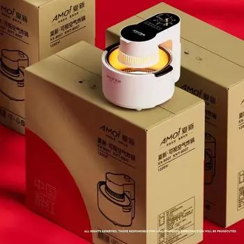 Новая визуальная фритюрница, большая вместимость, без испарений масла, электрическая фритюрница, бытовая многофункциональная, электрическая духовка, аэрофритюрницы EU слоновая кость