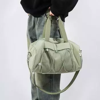 Новая вместительная дорожная сумка для женщин, сумка на плечо для коротких поездок с независимым отделением для обуви, ручная спортивная сумка для йоги и фитнеса белый