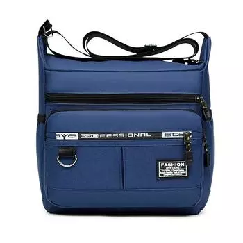 Новая вместительная многокарманная деловая сумка для мелочи, модная однотонная сумка через плечо для мужчин, деловая сумка-мессенджер для поездок на работу чёрный