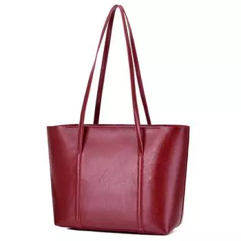 Новая вместительная сумка для ребенка и матери, модный комплект из трех предметов, ретро-сумка через плечо чёрный