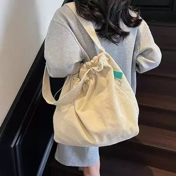 Новая вместительная сумка на плечо с завязками, легкая и простая сумка Bento