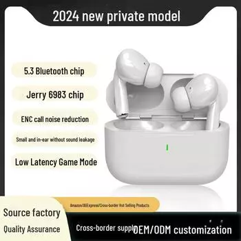 Новая внутриканальная гарнитура Bluetooth ENC с шумоподавлением 2024 года и превосходным качеством басов A7 белый