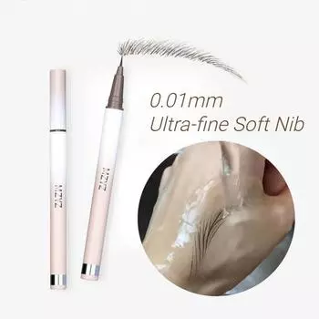 Новая водостойкая жидкая ручка для бровей, легко окрашиваемая, устойчивая к поту ручка для бровей 0,01 мм, ультратонкая косметика для макияжа глаз 01#Brown