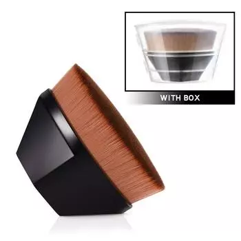 Новая волшебная кисть для макияжа, жидкая основа, BB-крем, без следов, мягкое волокно высокой плотности, легко носить с собой, инструменты для красоты для девочек чёрный