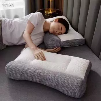 Новая вязаная антитравматическая перьевая бархатная подушка для массажа шеи 48*74cm1000g