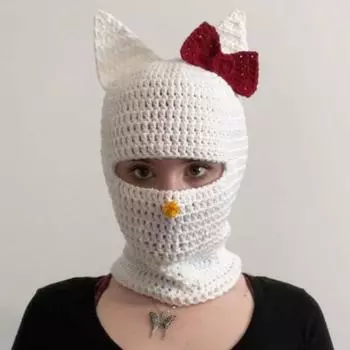 Новая вязаная крючком милая шапка-берет с бантом для взрослых