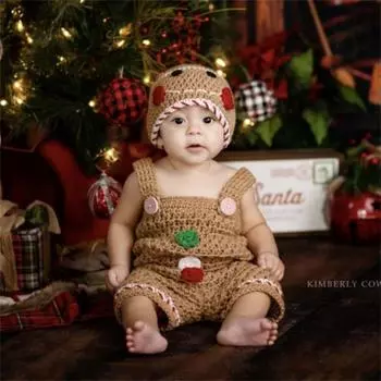 Новая вязаная крючком шапка эльфа, шапка эльфа для родителей и детей, модная рождественская шапка Children 48-52cm