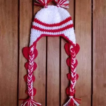 Новая вязаная крючком шапка эльфа, шапка эльфа для родителей и детей, модная рождественская шапка Adult 57-59cm