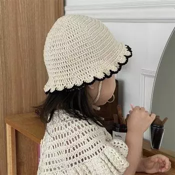 Новая вязаная крючком шапка-берет ручной работы в уличном стиле для взрослых Children 48-54cm