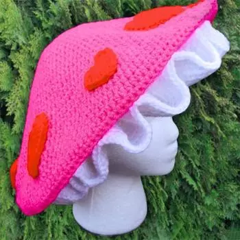 Новая вязаная крючком шапка-ушанка в уличном стиле, модная, персонализированная взрослая шапка adult 57-59cm