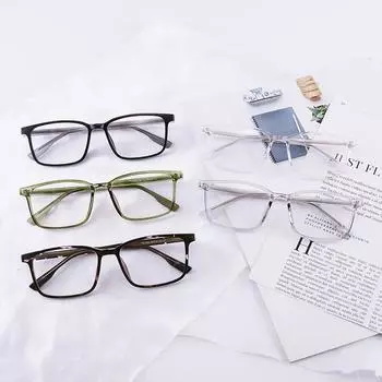 Новая вставная оправа для очков TR90, модная квадратная оправа для очков холодного коричневого цвета, прозрачная антисиняя легкая ультралегкая оправа для женщин
