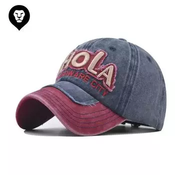 Новая вышитая бейсболка BHOLA, летняя сетчатая кепка в тон, мужская и женская, для отдыха на природе Adjustable