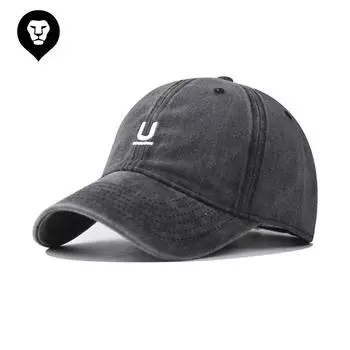 Новая высококачественная бейсболка из хлопка с маленькой буквой U, персонализированная английская бейсболка для отдыха на природе Adjustable