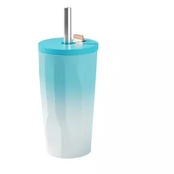 Новая высококачественная кофейная чашка из нержавеющей стали Ice Bomber, изолированная автомобильная соломенная чашка, вакуумная бутылка для воды большой емкости 700ml зелёный