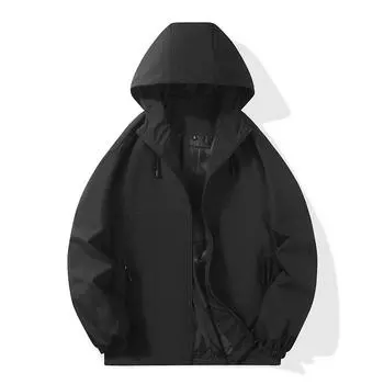 Новая высококачественная куртка того же стиля, модная брендовая куртка для отдыха на открытом воздухе с капюшоном S чёрный