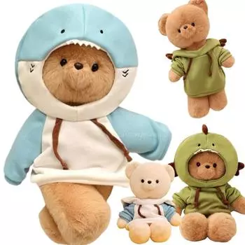 Новая высококачественная плюшевая кукла-подушка в виде медведя, динозавра, акулы, белого плюшевого медведя для мальчиков и девочек, комфортная игрушка about 40cm