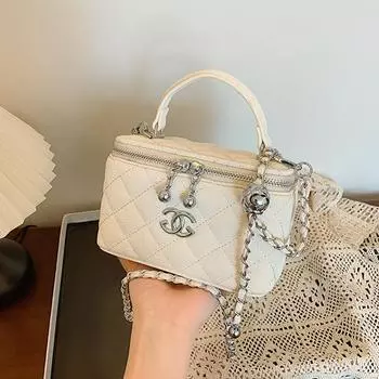 Новая высококачественная сумка через плечо, ароматная модная, портативная, сумка-коробка с ромбовидной цепочкой, маленькая квадратная сумка