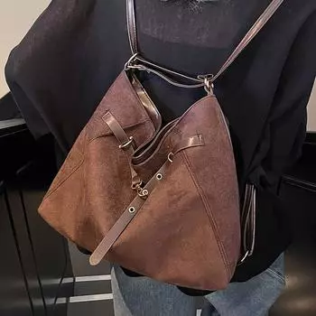 Новая высококачественная сумка из матовой кожи зимой, модная и универсальная женская модная сумка-тоут, повседневная сумка через плечо