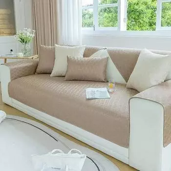 Новая высокоточная жаккардовая простая и стильная атмосферная однотонная противоскользящая подушка для дивана в скандинавском стиле 70x70cm