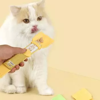 Новая взрывная ложка-соковыжималка для кошек со специальной кормушкой для кошек со снеками из мясной пены для кошек со снеками жёлтый