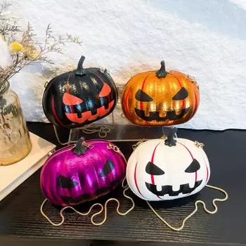 Новая забавная сумка на одно плечо с принтом тыквы на Хэллоуин