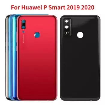 Новая задняя панель для Huawei P Smart 2019 2020, задняя крышка с аккумулятором и рамкой для камеры P Smart 2019 Red