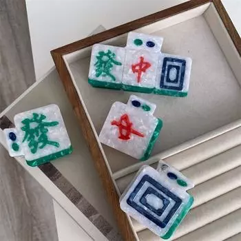 Новая заколка для волос из ацетата в китайском стиле, заколка для волос в виде акулы с уксусной кислотой, модная женская заколка для волос в стиле маджонг Style A