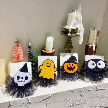 Новая заколка для волос на Хэллоуин, головной убор в виде тыквы, сетка, маленькая заколка для волос в виде монстра, забавный праздничный подарок, самодельные заколки для волос для женщин