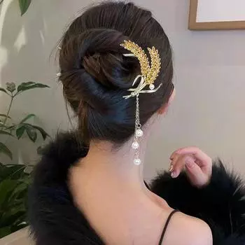 Новая заколка для волос «пшеничный колос» U-образной формы.