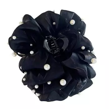 Новая заколка-краб для волос для женщин большая жемчужная жемчужная с бантом из марли акулий зажим элегантная изысканная заколка для волос для прически аксессуары для волос для девочек