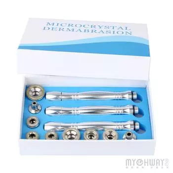 Новая замена подходит всем Алмазная микродермабразия Дермабразия 9 насадок 3 палочки серебряный