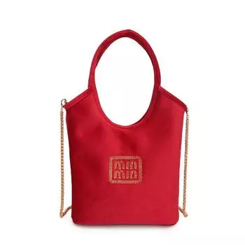 Новая замшевая большая сумка-тоут подмышку, женская изысканная модная универсальная повседневная на плечо, сумка-мессенджер красный