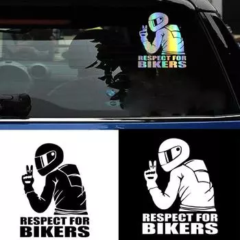 Новая защита велосипеда, водонепроницаемая наклейка для автомобиля, авто наклейка, светоотражающая 3D-уважение