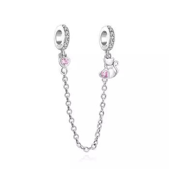 Новая защитная цепочка Love Cat, подвеска из бисера, подходит для оригинального модного браслета, кулон, ювелирные изделия своими руками для женщин, подарок