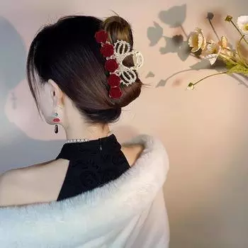 Новая застежка-бантик Red Rose с бриллиантами