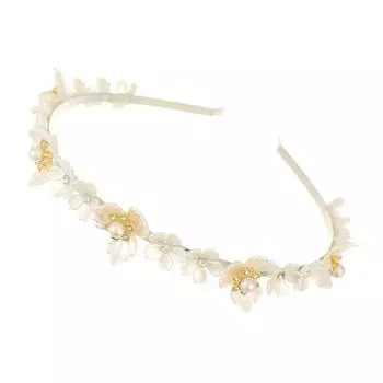 Новая жемчужная стразовая цветочная повязка на голову Модные сплавные хрустальные повязки для волос для женщин Ежедневные аксессуары для волос